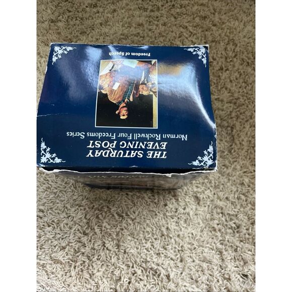 NIB Saturday Evening Post Norman Rockwell City Hall Freedom Of Speech Lighted Ho - Picture 15 of 15